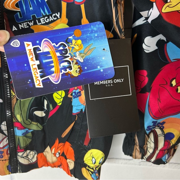 Members Only Kids Space Jam Mash Up Windbreaker size 6 - Picture 4 of 7
